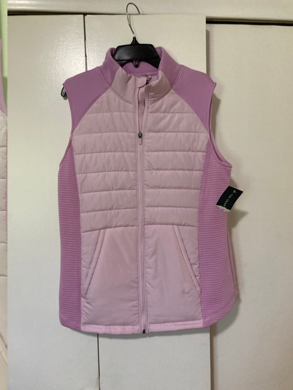 tek gear Light Lavender Quilted Sleeveless Vest